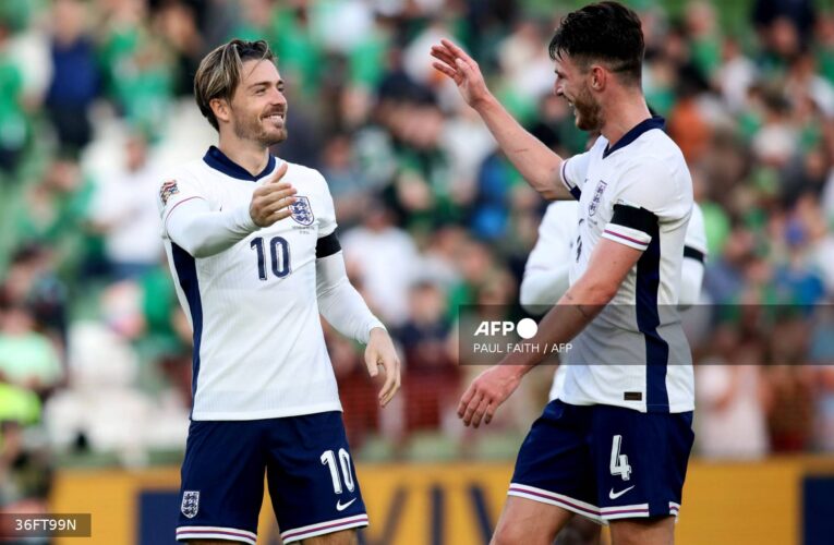 Rice, Grealish score as England beat Ireland 2-0