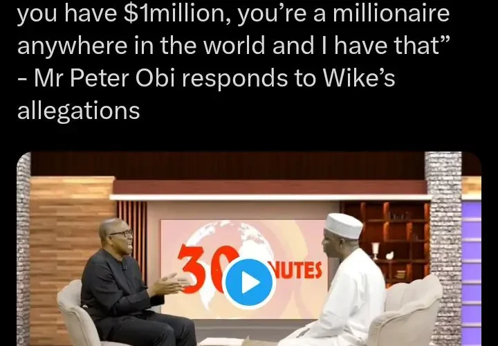 If You’ve $1M, You’re a Millionaire Anywhere in the world I’ve that-Obi Replies to Wike Allegations