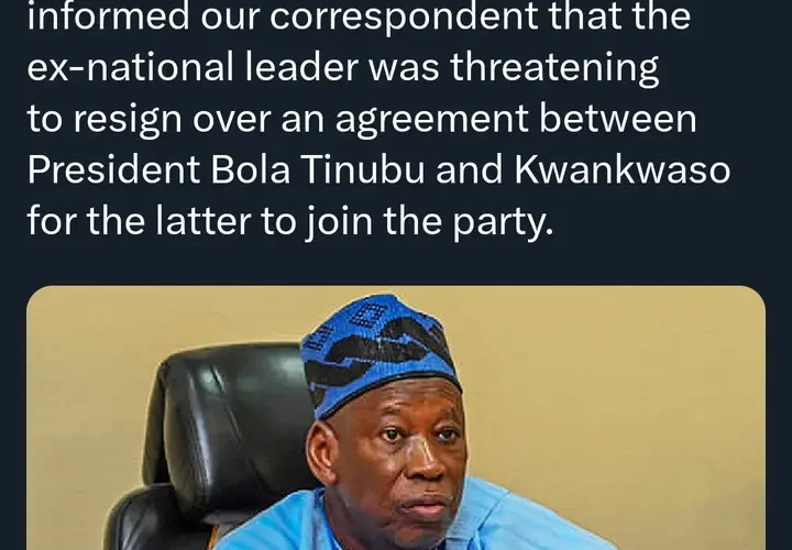 There Days Ago, They Agreed That Ganduje And Shettima Should Be Sacrificed -Buba Galadima