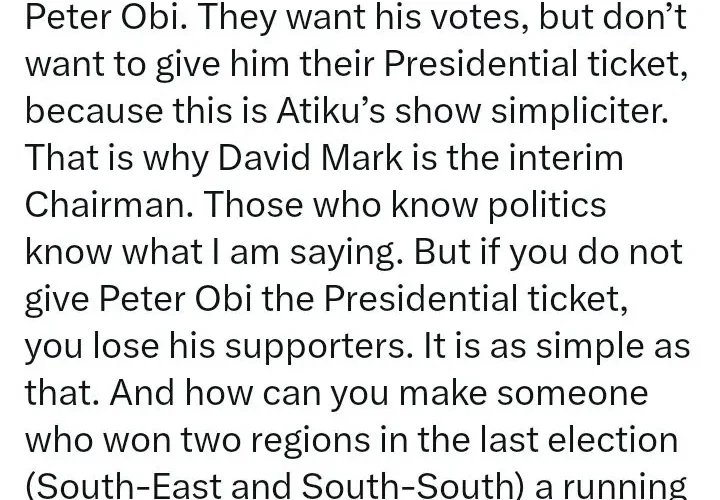 They Want Peter Obi’s Vote, But Don’t Want To Give Him Their Presidential Ticket -Festus Keyamo
