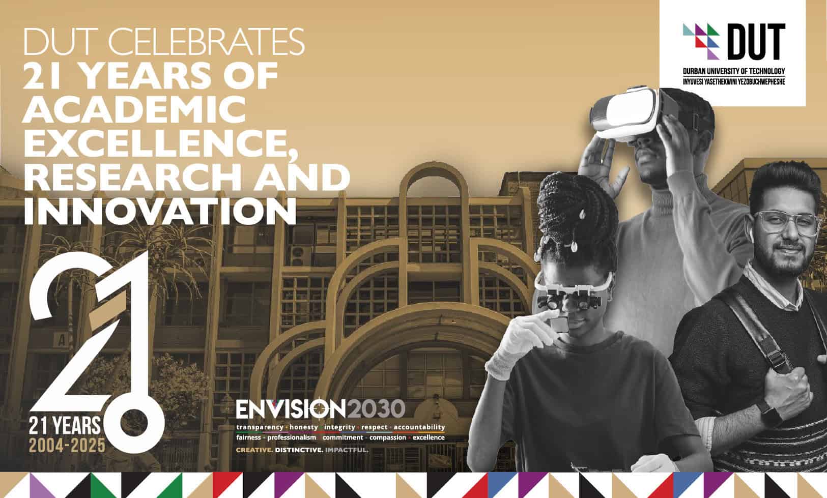 Celebrating 21 years of impact: DUT’s vision for innovation and excellence