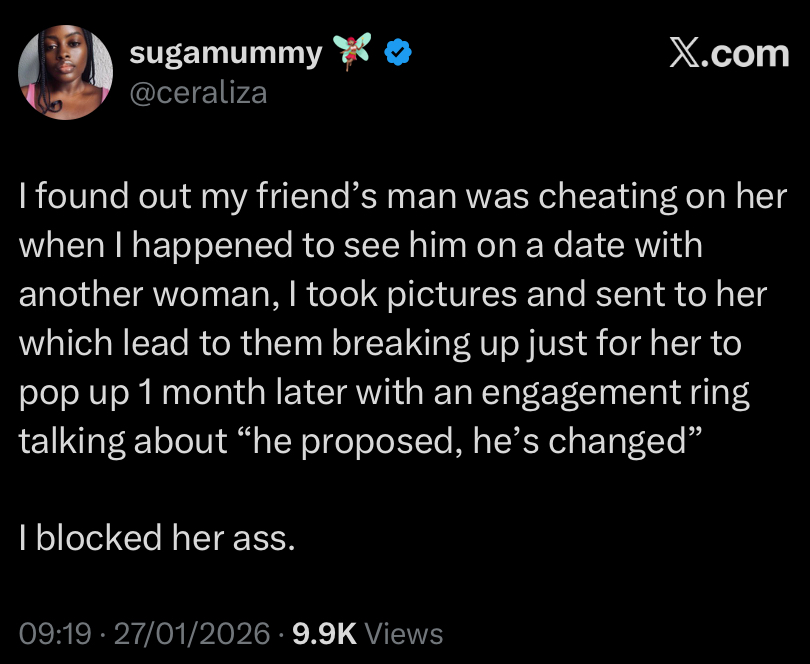 “I sent her proof he was…”